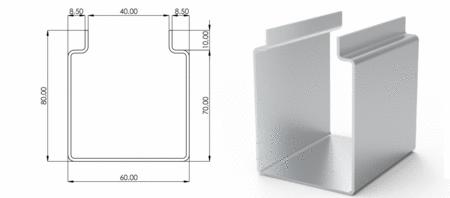 Achat : Profileuse rideau métallique coulisse lame finale  (Autres objets de construction) - Autres objets de construction neuf et d'occasion - Achat et vente