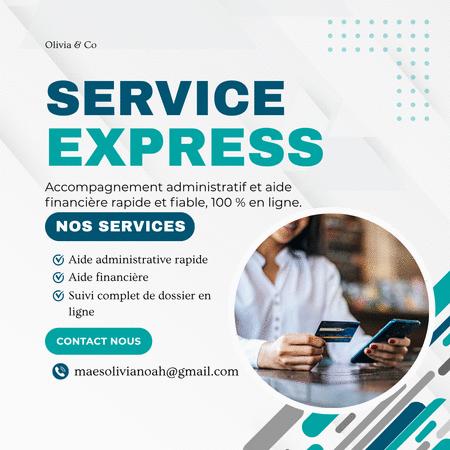 Achat : Service express online – accompagnement administra  (Autres dans espace entreprise) - Autres dans espace entreprise neuf et d'occasion - Achat et vente