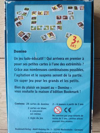 Achat : Jeu domino - éditeur bookmark  (Autres jeux en famille) - Autres jeux en famille neuf et d'occasion - Achat et vente